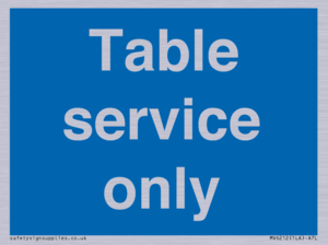 Table service only